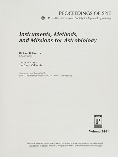 Instruments, methods, and missions for astrobiology