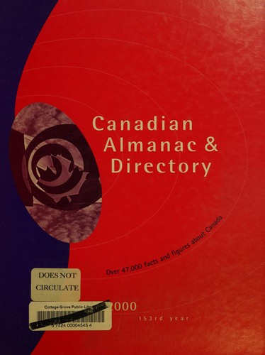 Canadian Almanac Directory 2000 (Canadian Almanac and Directory)