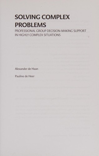 Solving complex problems