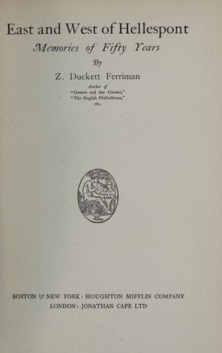 East and west of Hellespont