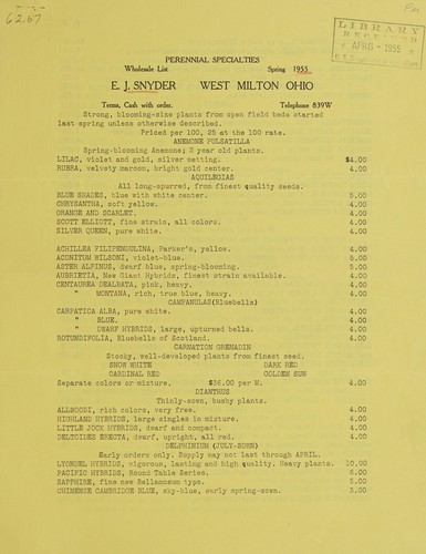 Perennial specialties