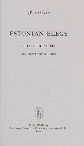 Estonian elegy