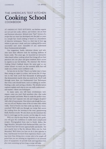 The America's test kitchen cooking school cookbook