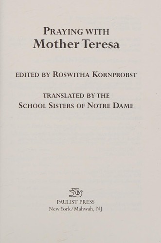 Praying with Mother Teresa