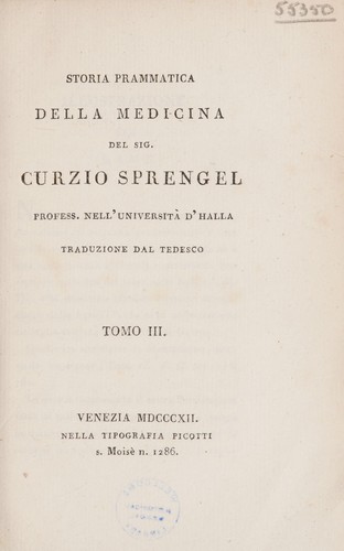 Storia prammatica della medicina