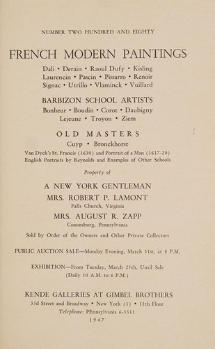 French modern paintings