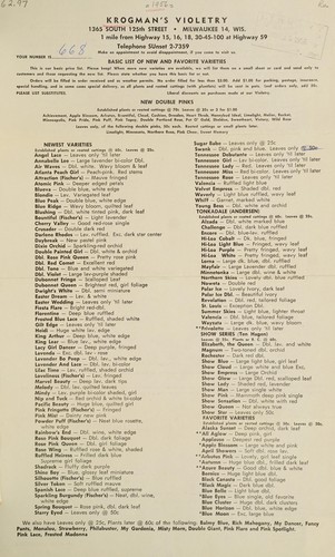 Basic list of new and favorite varieties