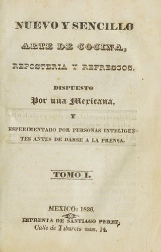 Nuevo y sencillo arte de cocina, reposteria y refrescos