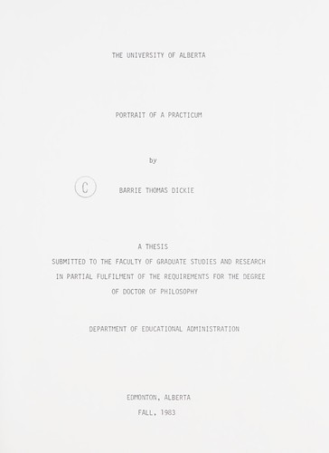 Portrait of a practicum