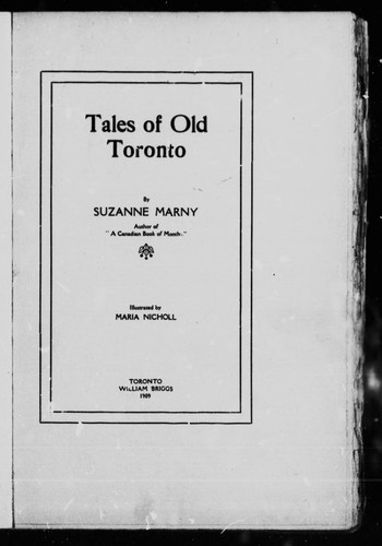 Tales of Old Toronto