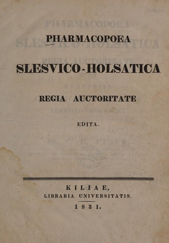 Pharmacopoea Slesvico-Holsatica