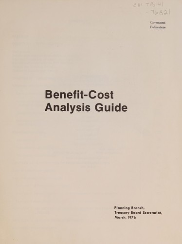 Benefit-cost analysis guide.