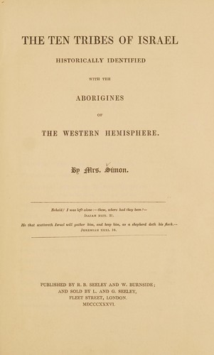 The ten tribes of Israel