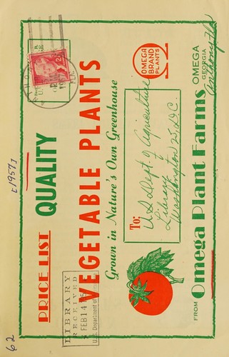 Price list quality vegetable plants