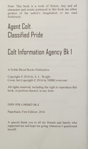 Agent Colt : Colt Information Agency Book 1