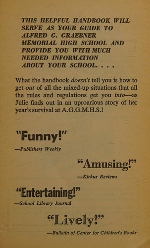 A. G. Graebner Memorial High School Handbook of Rules and  Regulations