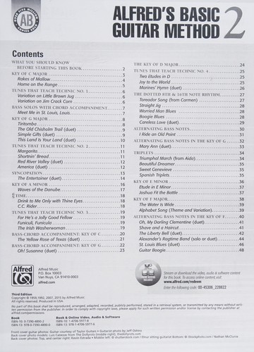 Alfred's Basic Guitar Method, Bk 2