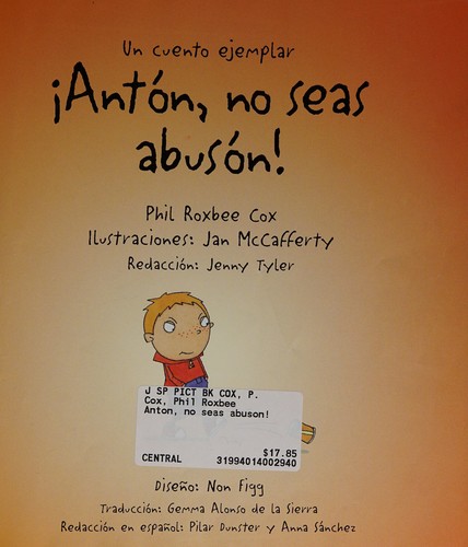 Anton, No Seas Abuson! (Spanish Edition)