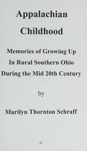 Appalachian Childhood