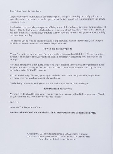 ARE Secrets Study Guide