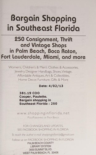 Bargain Shopping in Southeast Florida