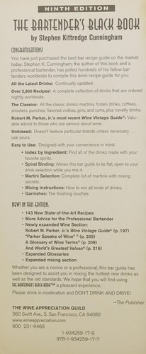 The Bartender's Black Book