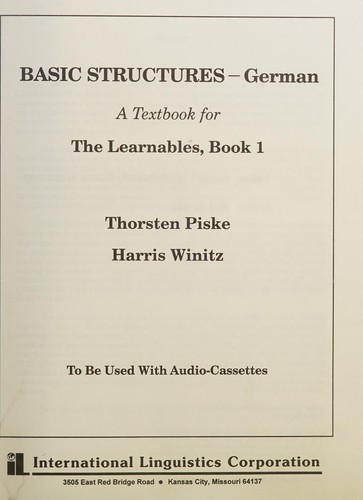 Basic Structures German Bk. 1