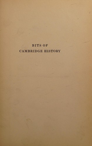 Bits of Cambridge History