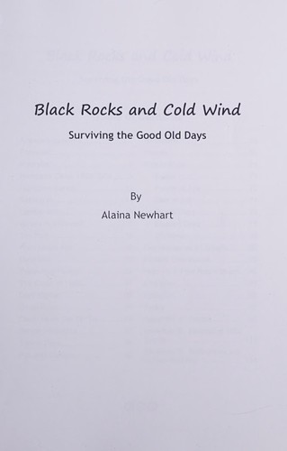 Black rocks and cold wind