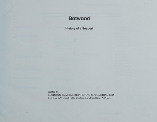 Botwood - History of a Seaport