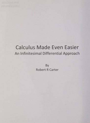Calculus Made Even Easier