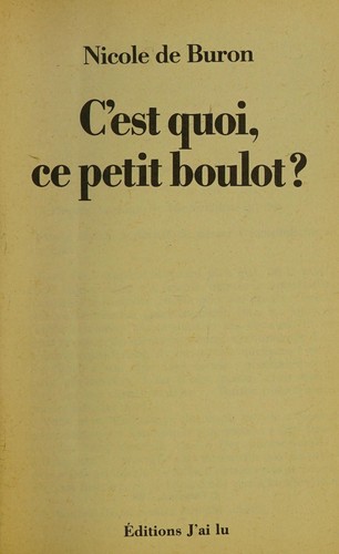 C'est Quoi, Ce Petit Boulot ?