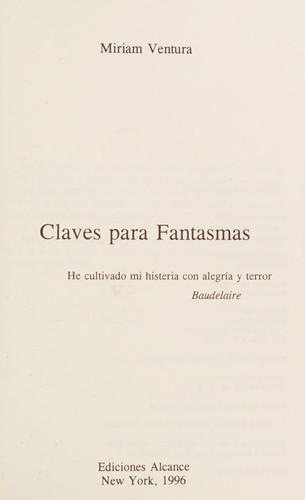 Claves para Fantasmas