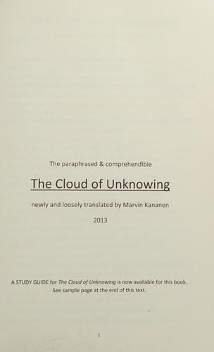 The Cloud of Unknowing