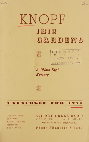 Catalogue for 1957