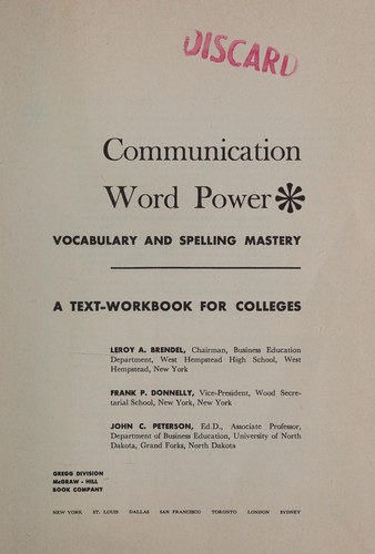 Communication Word Power
