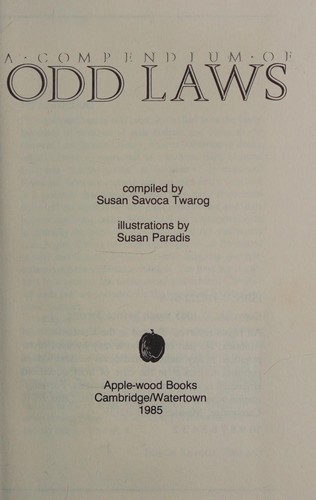 A compendium of odd laws