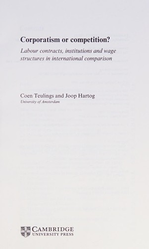 Corporatism or Competition?