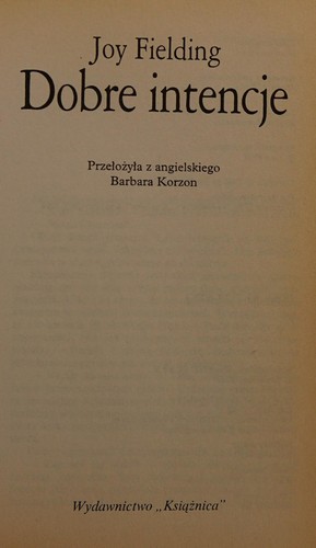 Dobre intencje