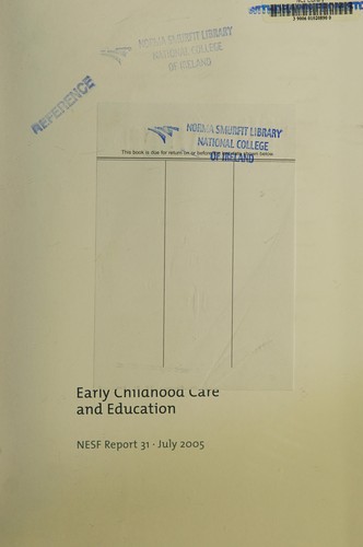 Early Childhood Care and Education