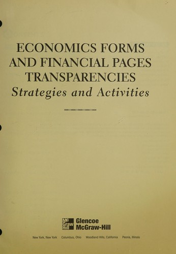 Economics Forms and Financial Pages Strategies and Activities 2001