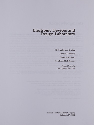 Electronic Devices and Design Laboratory