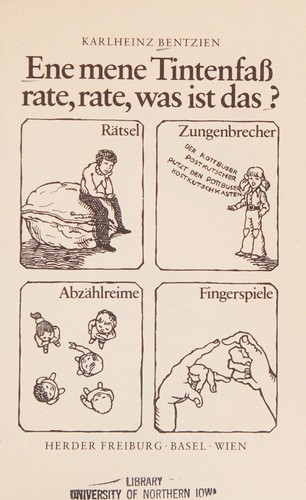 Ene, mene Tintenfaß, rate, rate was ist das?