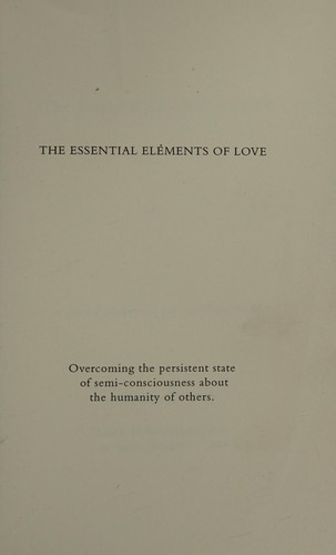The Essential Elements of Love