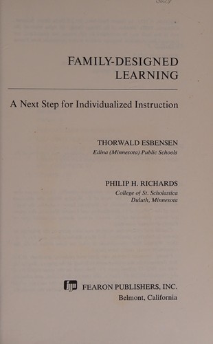 Family-designed learning