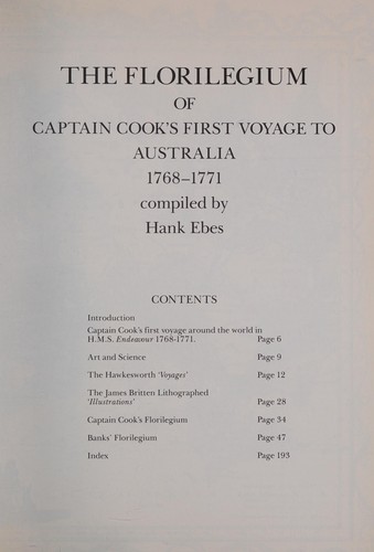 The Florilegium of Captain Cook's First Voyage to Australia