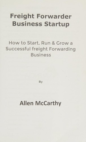 Freight Forwarder Business Startup