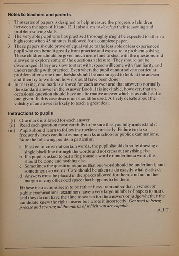 General Progress Papers