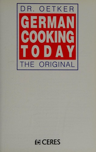 German Cooking Today, the Original