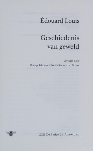 Geschiedenis van geweld (Dutch Edition)